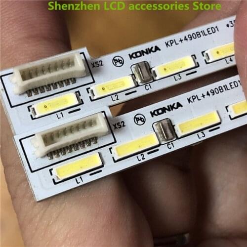 10Pieces/lot New LED Strip For Konka KPL+490B1LED1 35018797 37024855 35018796 64LEDS 611MM 100%NEW