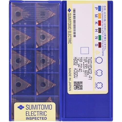 Original CNC Inserts Carbide TNGG160402L-FY AC520U For Blade Processing