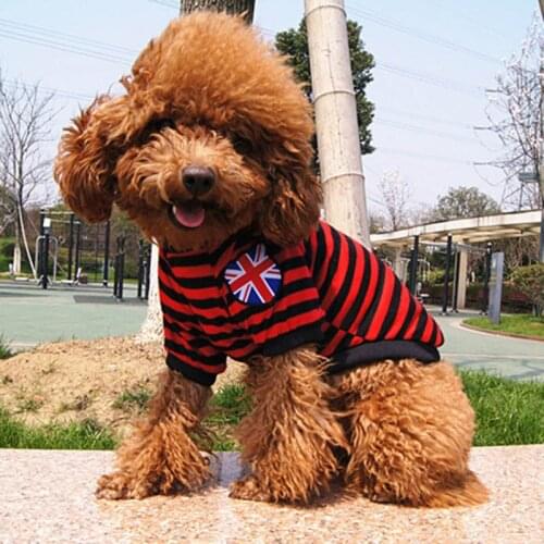 Stripe Pet Dog Clothes Summer Puppy Cat Vest for Small Dogs Cats Chihuahua Yorkshire Poodle Shirts Dog Tshirt Pets Dogs Clothing
