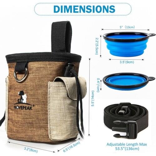 Outdoor Portable Training Dog Snack Bag Pet Supplies Strong Wear Resistance Large Capacity Puppy Products Waist Bag Durable