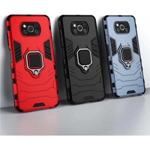 Shockproof Armor Case for Xiaomi Poco X3 Pro Case Ring Holder Stand Phone Cover For Poco X3 Pro Pocox3 pro Capa