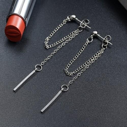 2020 Korean Version Of Jewelry Earrings Tassel Fashion Retro Long Earrings Chain Metal Earrings Wholesale Dangle Earrings