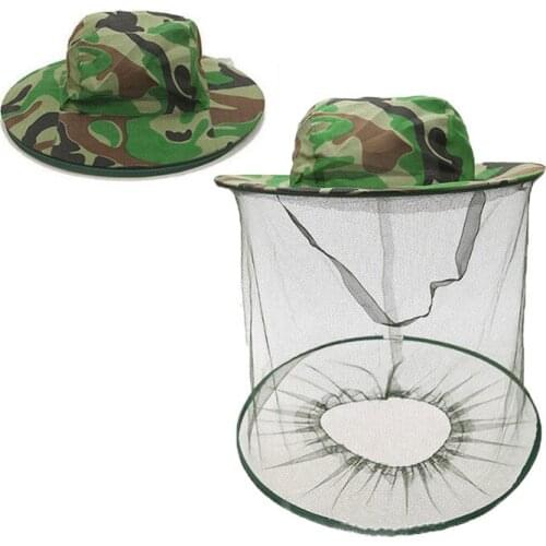 Beekeeping Hat Anti-Mosquit Bug Insect Outdoor Protector Bee Keep Equipment Fishing Sunscreen Net Cap
