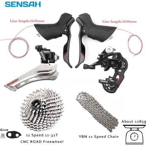 SENSAH EMPIRE road bike 2 * 11 speed bicycle shifter lever rear derailleur groupset shifter + Schaltwerke + Umwerfer