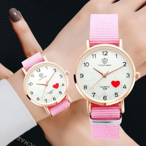 Nice Pop Watch Women Vogue Casual Nylon Strap Watches Simple Ladies Small Dial Quartz Clock Dress Womens watches Ladie Watch