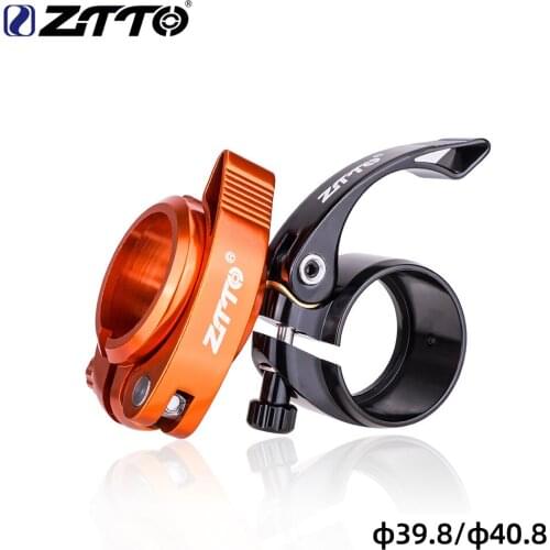 ZTTO MTB Folding Bike Aluminum Ultralight Quick Release SeatPost Lock Clamp Ultralight Bicycle Seat Post Mount Clamp 39.8/40.8mm