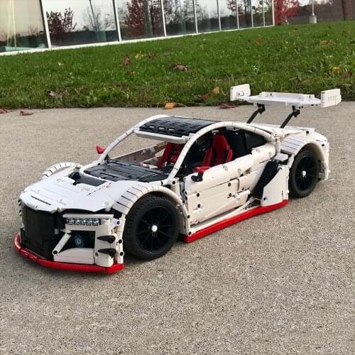 IpinMOC Acura NSX GT Sports Car MOC 10858 Motor Power Functions Fit Building Blocks Bricks Toys Kid Gift C251