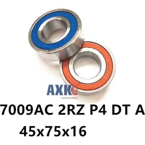 Speed Spindle Bearings Contact KOYO NSK Angular AXK Steel Ra 0.2 Inc ABEC-7 7009 7009AC 2RZ P4 DT A 45x75x16 45x75x32 Sealed