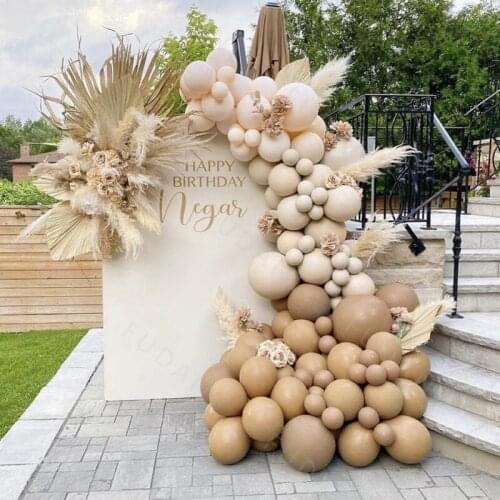 103pcs Macaron Coffee Balloons Arch Garland Kit Romantic Wedding Bridal Shower Decoration Birthday Baby Shower Globos Supplies