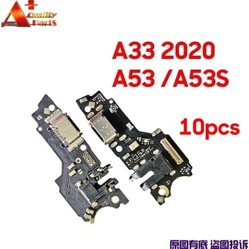 10x For Oppo A33 2020 A53 A53S USB Charging Dock Port Connector Board With Microphone Mic Headphone Jack Audio Flex Replacement