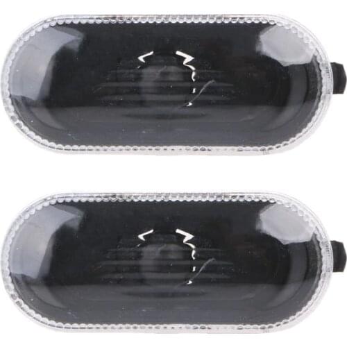2 Pcs Free Side Marker Turn Light For Para Golf /Bora MK4\B5\B5.5\R32 Indicator Beam Bulb cover Plastic Metal Black