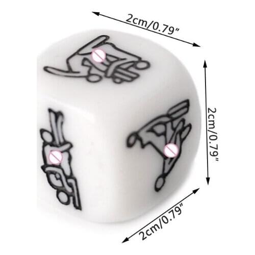 20mm Adult Sex Dice Erotic Poses Couple Funny Sexy Love Toy Night Bar Humor Game A0KA
