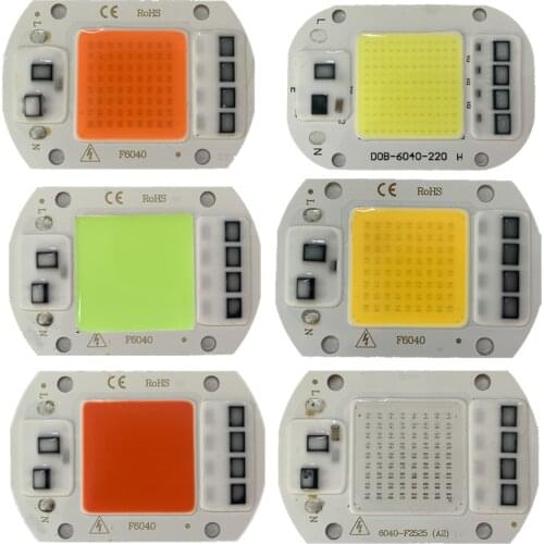 20PCS/lot LED IC COB Hight power 50W 55W 220V 110V lamp chips Smart IC Fit For DIY driverless integrated Driver for flood light