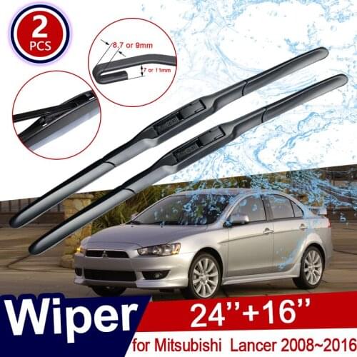 Car Wiper Blade Windscreen for Mitsubishi Lancer 2008~2016 Ralliart EVO X Galant Fortis EX Windshield Brushes Car Accessories