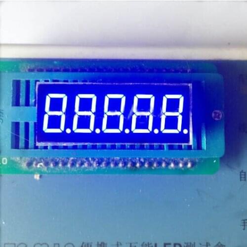 Free Ship 100PCS Common anode 0.36 inch digital tube 5 bits digital tube led display 0.36inches Blue digital tube Blue