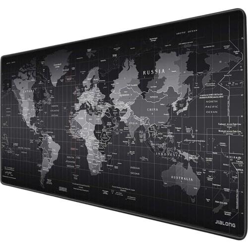 Large Mouse pad Gamer Accessories XXL Anti-slip Natural Rubber PC Computer Keyboard Desk Mat Gaming Mouse Pad New World Map