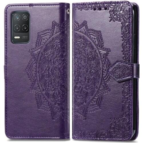 Wallet Case For Oppo Realme Narzo 30 5G Case Floral Filp Leather Cover For Realme Narzo 30 5G Case For Realme Narzo 30 5G Cover