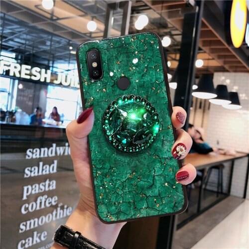 Redmi 7 Case For Redmi Note 8 Case Bling Gold Foil Ring stand Cover For Xiaomi mi 8 lite 6X A2 Lite 8 SE Mi 9 redmi note 9 Pro