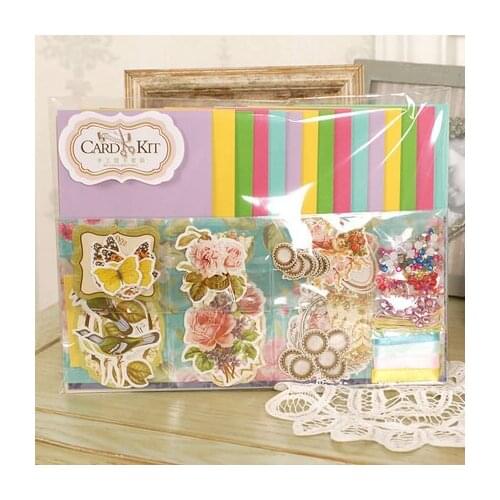 Eno Greeting DIY Blank Card Kit 15 Cards Gift Pack Scrapbooking Card Making Supplies