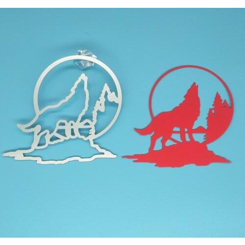 Animal wolf metal cutting mold for DIY scrapbook mold decoration embossing mold handmade craft paper card making