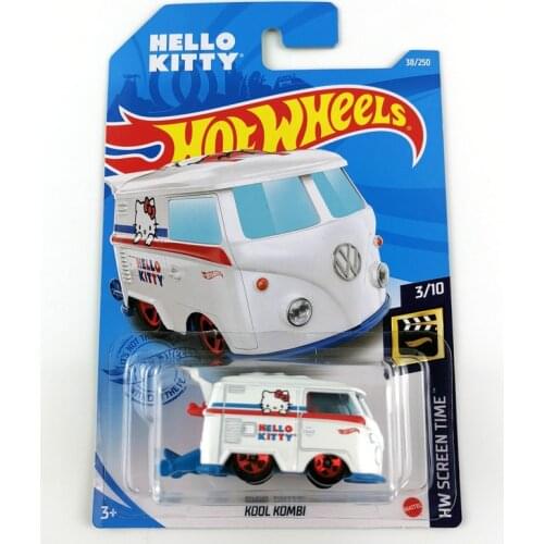 HOTWHEELS 1/64 KOOL KOMBI Vw Mini Winter Melon Black Bus Collector Edition car model toy gift