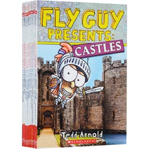 5-12 year Childrens English story book fly guy present english picture book help child be reader early education book 11pc/set