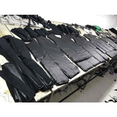 Handmade custom size 5XL genuine leather jacket fur coat big size Special size coat size