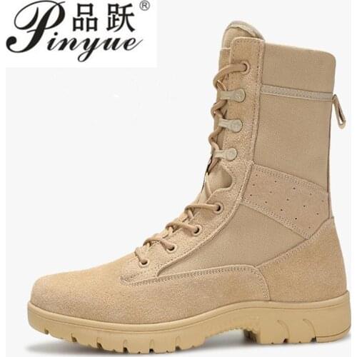 Men Tactical Boots Army Boots Mens Military Desert Waterproof Work Safety Sneakers Hiking Sports Ankle Outdoor Boots