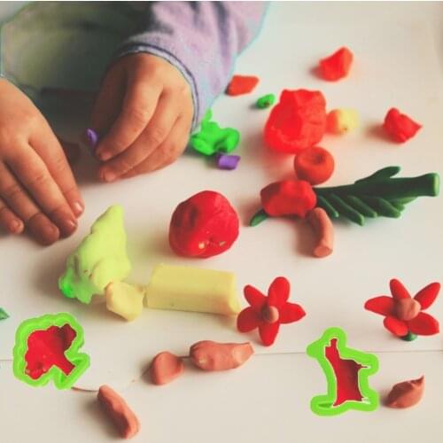 Dough Clay Tools Set Color Mud Tools Plasticine Molds DIY Kids Playset Animal Shapes Kid-safe 26PCS