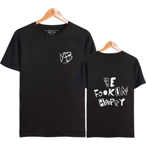 New yungblud be fookin happy Printed T-Shirt for Men And Women Oversize O-neck Short Sleeve Funny T Shirt Cotton Design Tshirt