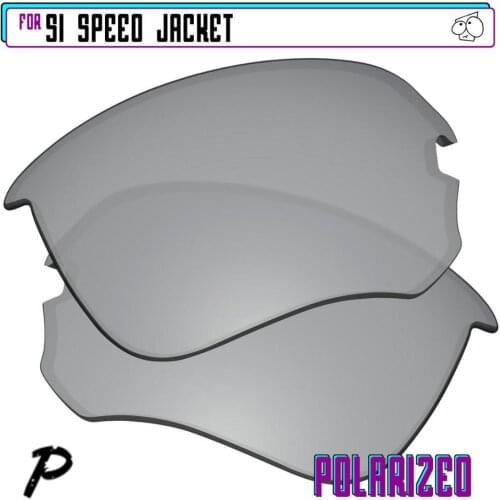 EZReplace Polarized Replacement Lenses for - Oakley Si Speed Jacket Sunglasses - Silver P