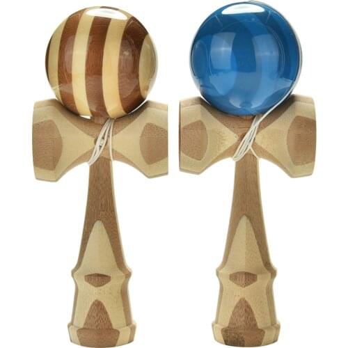 Professional Bamboo Kendama Toy Bamboo Kendama Skillful Juggling Ball Toy For Children Adult Colors Random Christmas Toy