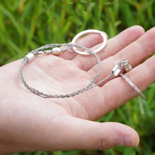 Wire saw, hand-drawn wire saw, chain saw, wire saw, life-saving saw, universal basis, field survival equipment, outdoor survival