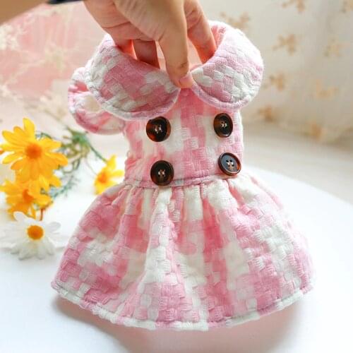 Luxury Dog Pomeranian Clothes For Puppies Animal Autumn Winter XS XL Pet Dolls Cute Dresses Party Holiday Outfit Cat Pugs Goods