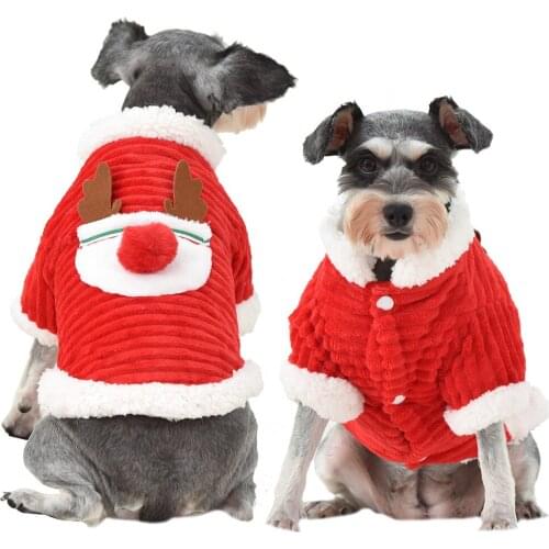 Christmas Dog Clothes for Dogs Coat Chihuahua Fleece Halloween Costume for Small Big Dogs Pet Clothing Cat Hoodies Pet Clothing