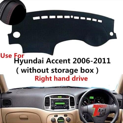 TAIJS Factory Casual Proective Leather Car Dashboard Cover For Hyundai Accent 2006 2007 2008 2009 2010 2011 Right hand drive