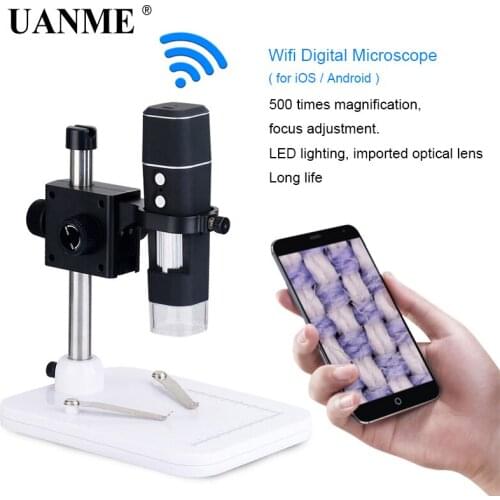 UANME 10-500X HD WIFI Digital Microscope For IOS/Android Support Zoom Camera Magnifier Digital Video Microscope