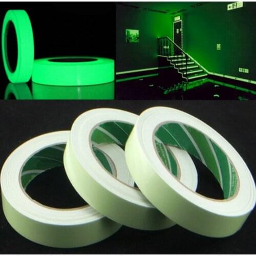 Convenient Self-adhesive Luminous Tape Strip Glow In The Dark Green Home Decor Used on Concrete Floors Stair Treads Risers