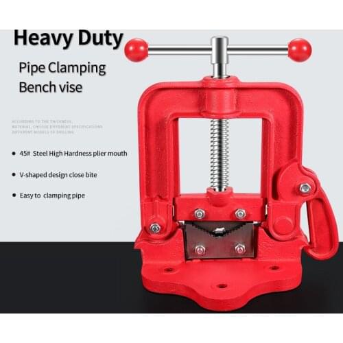 Heavy Duty Pipe Clamping Bench Heavy Pipe Pliers High Carbon Steel Material High Hardness Wire Cutting Water Pipe Clamping Plier