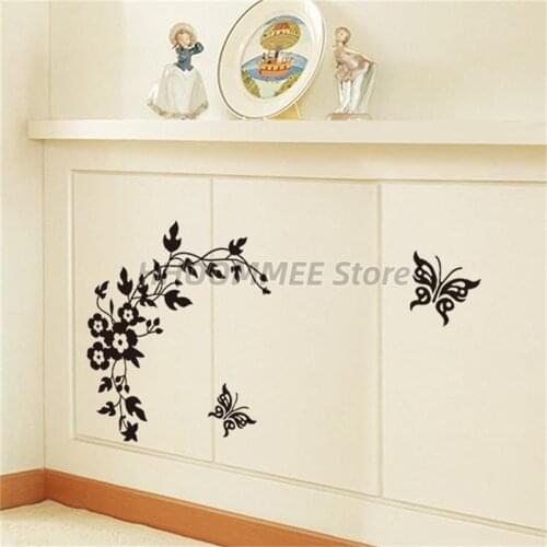 3D Butterfly Flowers Wall Sticker For Kids Room Bedroom Living Room Fridge Stickers Home Decor DIY 3d Butterfly Wall Stickers