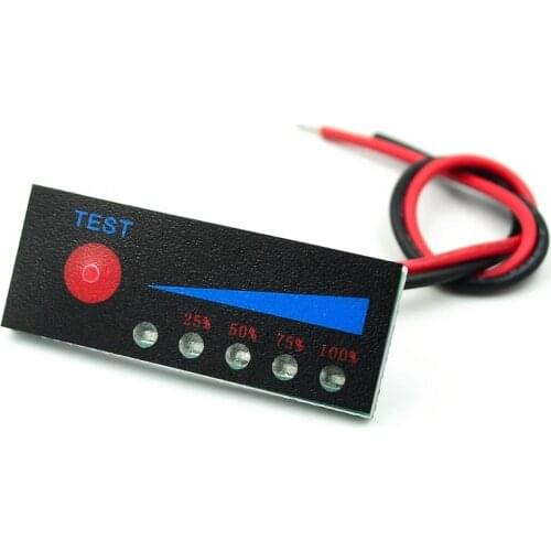 Waterproof 2S 3S 4S Li-ion Lithium Battery Capacity Indicator Electricity Power LED Display Board Meter Tester 8.4V 12.6V 16.8V