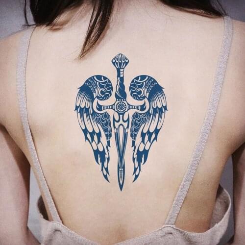 1 Sheets Temporary Tattoos Stickers Waterproof Semi Permanent Fake Body Arm Chest Shoulder Tatoo Many Types for Woman Man Adults