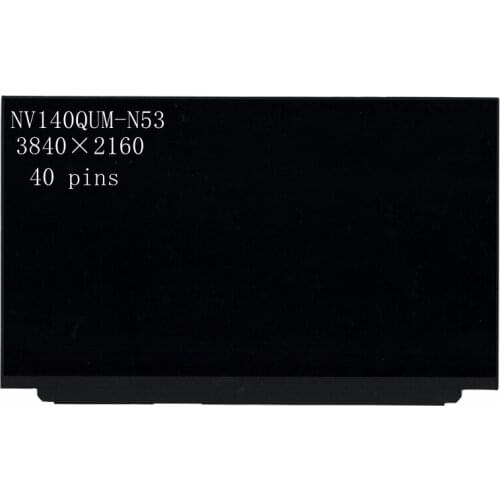 Original 14.0 inch 4K EDP 40 pins Laptop Lcd Screen NV140QUM-N53 FRU 01YN122 UHD 3840*2160 Non-touch