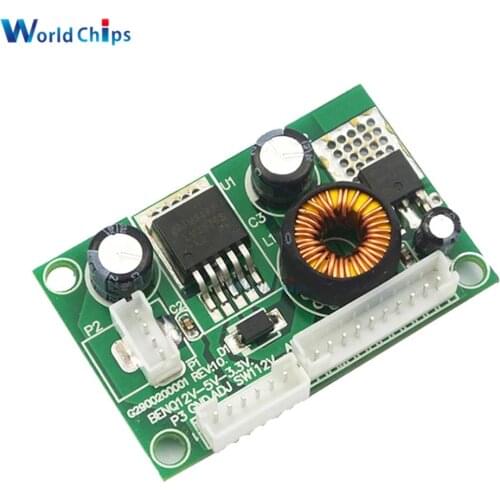 12V to 5V to 3.3V Voltage Conversion Module Universal LCD TV Backlight Monitors Power Supply 3 Interface