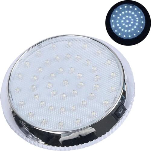 12V Car Vehicle 46-LED Interior Indoor Roof Ceiling Dome Light White Reading Lamps 12.5 x 12.5x 2cm