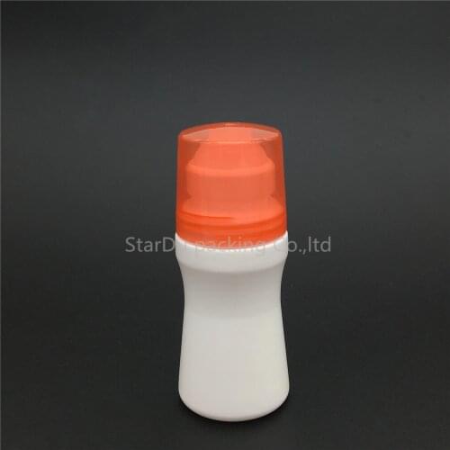 2pcs/lot 40ml plastic roll on bottle, PP deodorant roll on container,Fragrance bottle with roller