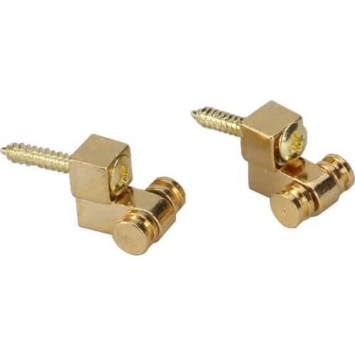 2 Gold Roller String Retainer Trees Guitar Parts for Electric Guitar or Bass