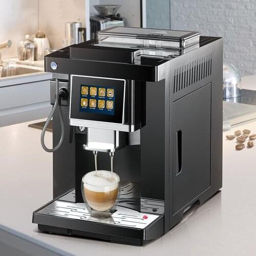 Touch screen smart one-button fancy coffee machine home automatic Italian grinder small