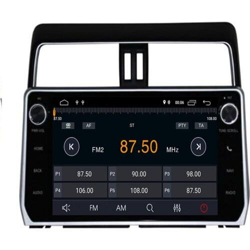 Car Android 10 System For Toyota Prado 2018 Radio Video BT GPS Map Navigation Stereo Multimedia No DVD CD Player Tape Recorder