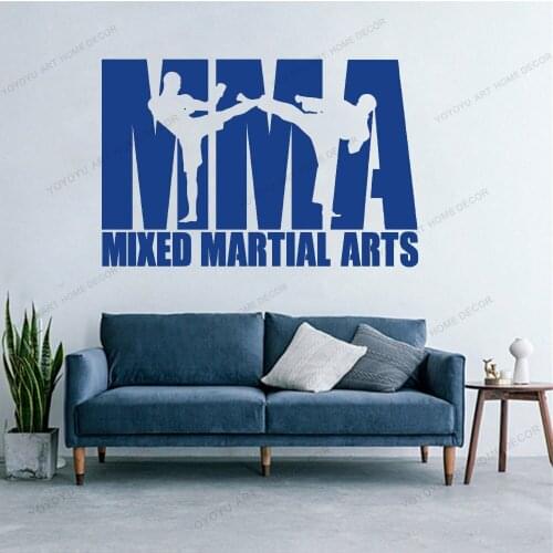 Boxer Kickboxing Club Sticker Car Decal Vinyl Free Combat Wall Decor Mixed Martial Arts Club Decals CX833